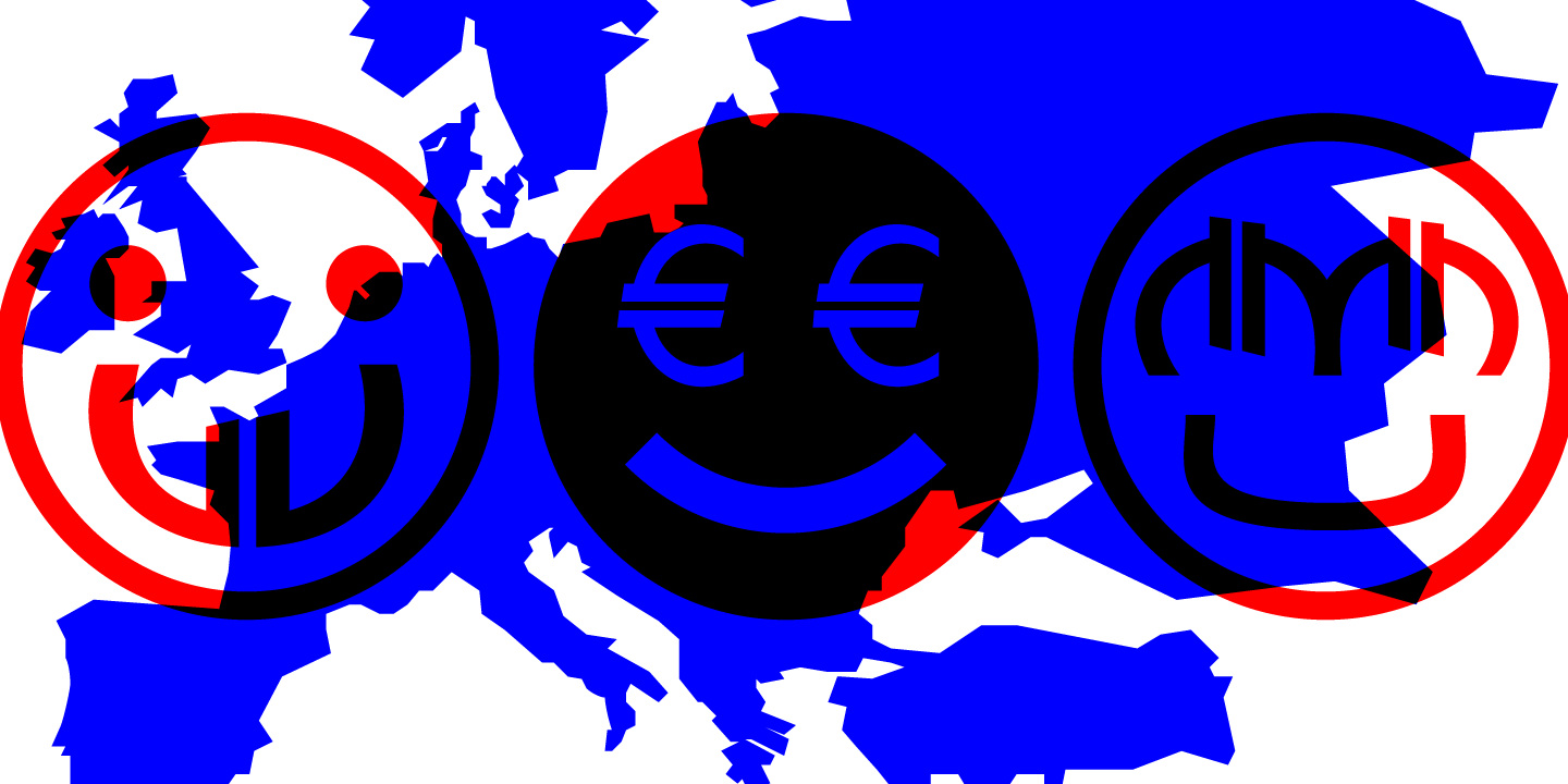Пример шрифта Euro Icon Kit Symbols Symbols DEMO